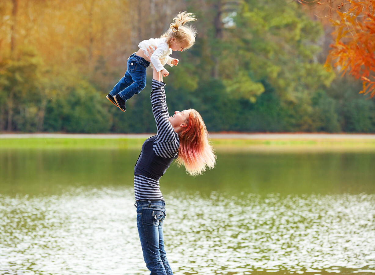 Family in the park