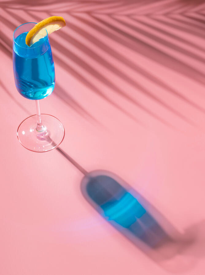 Blue cocktail