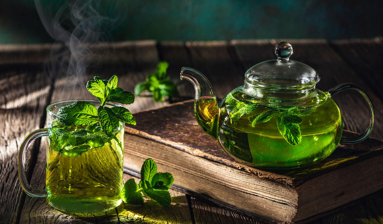 TE VERDE MORUNO con hierbabuena