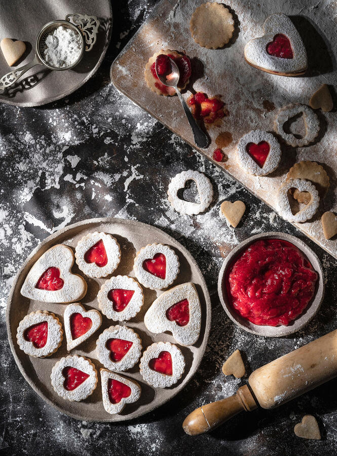 GALLETAS LINZER corazon