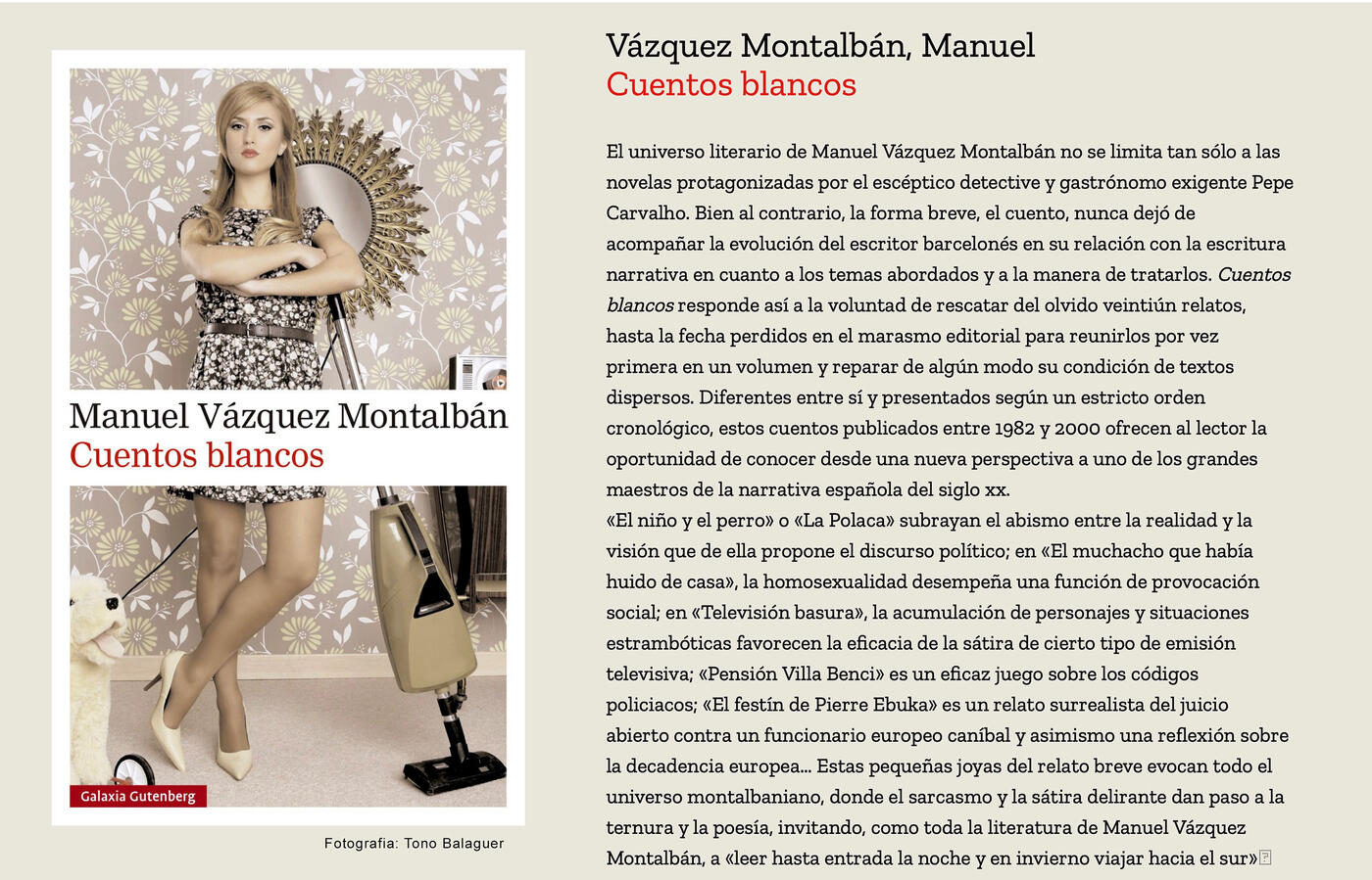 VAZQUEZ MONTALBAN Cuentos blancos